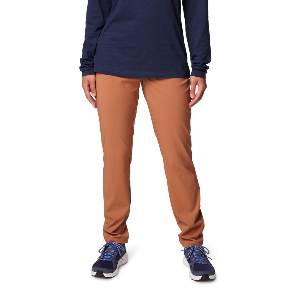 Columbia Women's Anytime Slim Pull-On Pant II, Camel Brown, Small