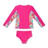 Speedo Girl's Uv Swim Shirt Long Sleeve Rashguard Set view 3