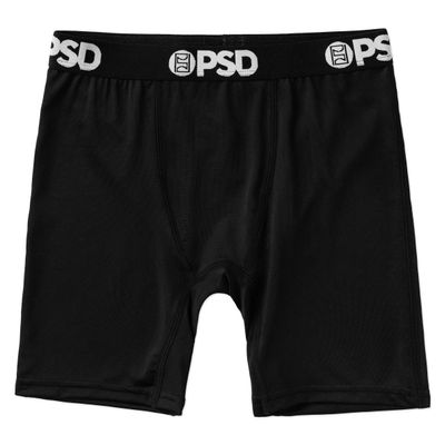 PSD Boys Boxer Briefs  Black Solid, Comfortable Breathable Underwear for Boys, Large
