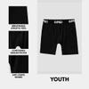 PSD Boys Boxer Briefs  Black Solid, Comfortable Breathable Underwear for Boys, Large view 3