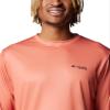 Columbia Men's Terminal Tackle PFG Fish Flag Long Sleeve, Faded Peach/Bright Nectar, X-Small view 4