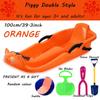 Two-Handle Children's Sledges, Frost-Resistant and Wear-Resistant Sledges, Two-Person Padded Sledges, Sledges with Backrests view 2