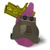 HolsterBuilder OWB Paddle, Durable & Lightweight Kydex Holster Attachment, USA Made Concealed Carry Holster Paddle for Men & Women view 2
