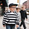 COSLAND Kids' Black and White Striped Hooded Sweatshirts Cotton Long Sleeve Hoodies for Boys, X-Small view 2