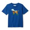 Columbia Youth Boys La Poudre Pass Short Sleeve T-Shirt, Mountain Blue/Treescape View, Small view 1