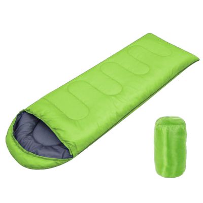 Winter Sleeping Bag Large Wide Sleeping Bag Camping Hiking Trips Warm Cool Weather Lightweight and Waterproof with Compression Bag Camping Hiking Essentials Sleep Accessories ( Color : Green , Size :