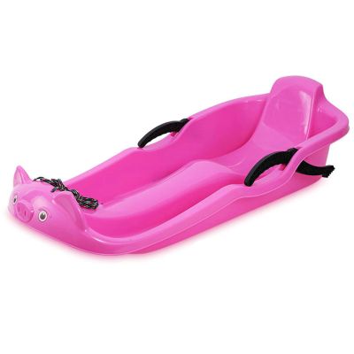 Two-Handle Children's Sledges, Frost-Resistant and Wear-Resistant Sledges, Two-Person Padded Sledges, Sledges with Backrests