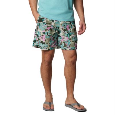 Columbia Men's Super Backcast II Water Short, Cypress Ikat Palms, Large