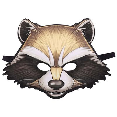 LOGOFUN Halloween Raccoon Mask Cute Animal Mask Realistic Raccoon Mask for Halloween Cosplay Party Accessories