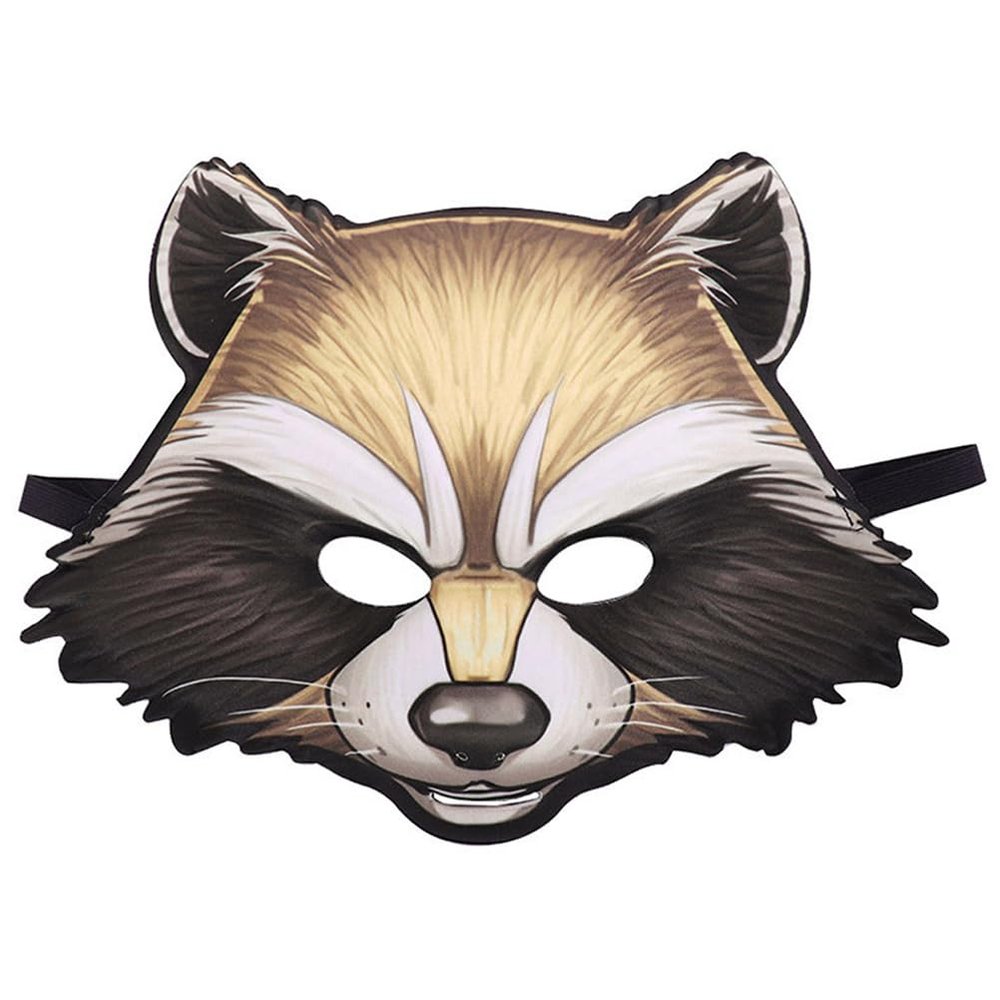 LOGOFUN Halloween Raccoon Mask Cute Animal Mask Realistic Raccoon Mask for Halloween Cosplay Party Accessories