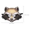 LOGOFUN Halloween Raccoon Mask Cute Animal Mask Realistic Raccoon Mask for Halloween Cosplay Party Accessories view 2