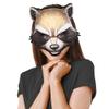 LOGOFUN Halloween Raccoon Mask Cute Animal Mask Realistic Raccoon Mask for Halloween Cosplay Party Accessories view 4