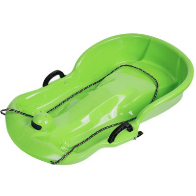 Children's Sledge, Thickened Double Sledge, Adult Sledge with Brake Pull Rope
