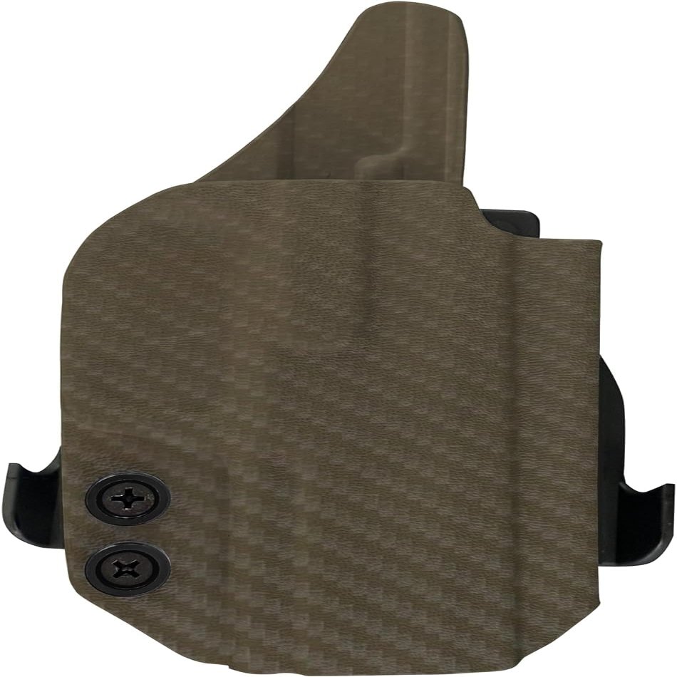 HolsterBuilder OWB Paddle, Durable & Lightweight Kydex Holster Attachment, USA Made Concealed Carry Holster Paddle for Men & Women