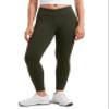 CRZ YOGA Girls Butterluxe Crossover Leggings Olive Green XX-Large view 1