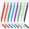 Hollowfly 200 Pcs Emergency Whistles with Keychains Aluminum Extra Loud Survival Safety Waterproof Whistle Key Chain Bulk for Outdoors Sports Referee Lifesaving Training view 1