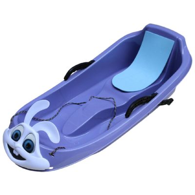 TUOYIBO Sleds for Kids, Plastic Snow Sled, Kids Sleds for Snow with 2 Handles and Pull Ropes, Thickened Sled
