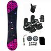 Symbolic Stella 140cm blemished Snowboard and Black Bindings Package Leash, Stomp, Mask Women Girls Kids (140-Blemish+S Binding(Lady 6-9.5) wf55) view 1