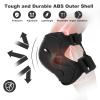 Inkidio Knee Pads for Kids Protective Gear Set with Knee Pads Elbow Pads and Wrist Guards Ideal for Girls Boys Skating Skateboard Scooter Bike (X-Small, Black) view 3