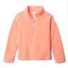 Columbia Youth Girls Glacial Fleece Half Zip, Hot Coral, Small view 1