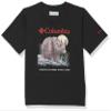 Columbia Youth Boys La Poudre Pass Short Sleeve Tee, Black/Naturally at Home, X-Large view 1