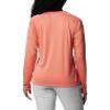 Columbia Women's Tidal Tee II Long Sleeve, Faded Peach/Faux Pink Logo, Small view 2