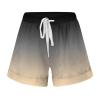 JOFOW Ladies Casual Drawstring Shorts Summer Elastic Belt Shorts Pockets (Grey-C, XXL) view 3