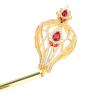 Aosekaa Deluxe Fairy Wands Rhinestone Scepter for Wedding Props Decoration, Rhinestone Scepter Party Wands, Costume Accessory, Red view 3