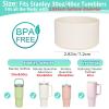 WK IEASON 2 Pcs Tumbler Bottom Protector Boot for Stanley Quencher Adventure 40oz & Stanley IceFlow 20oz 30oz, Stealth Landing-2.83inch Bottom Diameter view 2