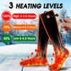 IFWATER Heated Socks for Men Women Rechargebale Electric Washable Heated Socks for Chronically Cold Feet Winter Novelty Sports Socks for Camping Hiking Motorcycle Skiing Socks (Black-Large, Large) view 3