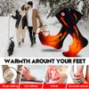 IFWATER Heated Socks for Men Women Rechargebale Electric Washable Heated Socks for Chronically Cold Feet Winter Novelty Sports Socks for Camping Hiking Motorcycle Skiing Socks (Black-Large, Large) view 4