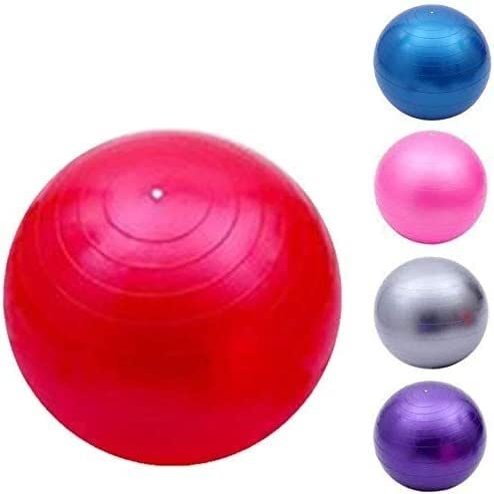 MDybf Fitness Ball Pilates Yoga Ball Fitness Ball Birthing Ball Swiss Ball with Air Pump Home Office Fitness Balance Training (Color : Red)