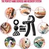 5-in-1 Exercise Set: Hand Grippers, Finger Exerciser, Grip Rings & Stress Relief Balls - Perfect Workout Equipment for Women & Athletes with Adjustable Resistance Vertical Foregrip view 2