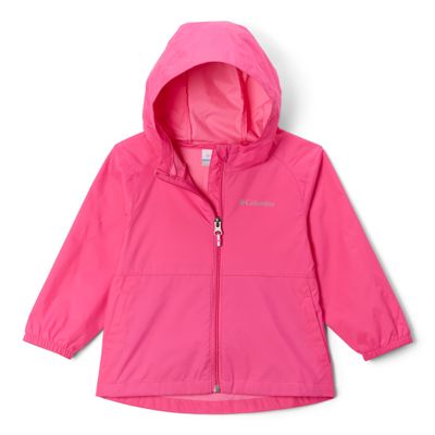 Columbia Youth Girls Switchback II Rain Jacket, Pink Ice, XX-Small