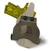 HolsterBuilder OWB Paddle, Durable & Lightweight Holster Attachment, USA Made Concealed Carry Holster Paddle for Men & Women view 4