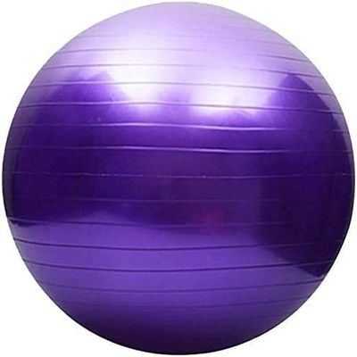 MDybf Fitness Ball Pilates Yoga Ball Fertility Ball Home Office Chair Shaping Physiotherapy Help Childbirth Balance Training Ballo (Color : Purple, Size : 55cm)