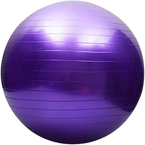 MDybf Fitness Ball Pilates Yoga Ball Fertility Ball Home Office Chair Shaping Physiotherapy Help Childbirth Balance Training Ballo (Color : Purple, Size : 55cm)