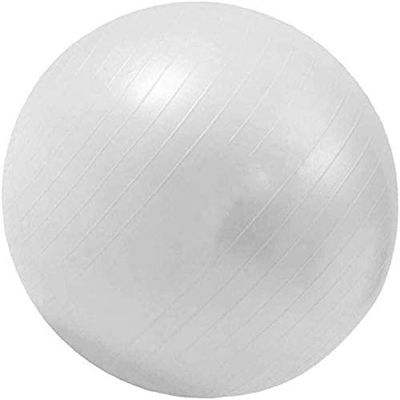 MDybf Fitness Ball Professional Pilates Ball Fitness Yoga Ball 75cm, Suitable for Home Gym Office Fitness Balance Birth Aid Ball (Color : Grey, Size : 55cm)