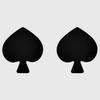 8 Pairs Covers Disposable Breast Pasties Petals Poker Card Pattern Stickers Adhesive Bra Pasties for Women Girls view 4