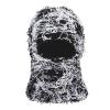 Balaclava Distressed Knitted Windproof Ski Mask Winter Outdoor Sports Full Face Cover,Warmer Thermal Shiesty for Men Women Black/White view 1