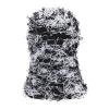 Balaclava Distressed Knitted Windproof Ski Mask Winter Outdoor Sports Full Face Cover,Warmer Thermal Shiesty for Men Women Black/White view 3