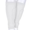 Linkidea Kids Soccer Leg Sleeve with Shin Guard Straps, Elastic Compatible with Grip Socks, Best Alternative to Soccer Athletic Socks for Child 6-8 Years (White) view 4
