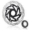 BUCKLOS Centerlock 140mm Bike Disc Brake Rotor - Mountain Bike Road Bike MTB Center Lock Stainless Steel Bicycle Disc Brakes Rotors for E-bike/BMX(Black) view 1