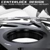 BUCKLOS Centerlock 140mm Bike Disc Brake Rotor - Mountain Bike Road Bike MTB Center Lock Stainless Steel Bicycle Disc Brakes Rotors for E-bike/BMX(Black) view 2