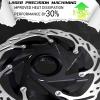 BUCKLOS Centerlock 140mm Bike Disc Brake Rotor - Mountain Bike Road Bike MTB Center Lock Stainless Steel Bicycle Disc Brakes Rotors for E-bike/BMX(Black) view 3
