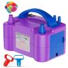 Motorenbau Electric Balloon Pump, Portable Electric Balloon Blower Machine Balloon Air Pump, Dual Nozzle 110V 600W Balloon Inflator for Party Decoration Christmas Birthday-Purple view 1