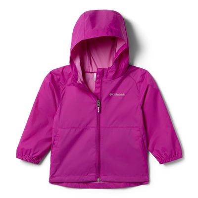 Columbia Youth Girls Switchback II Rain Jacket, Bright Plum, X-Large