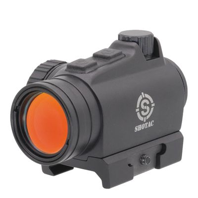 SHOTAC 1X20 red dot Sight ST003, Submersible to 11 feet (3 Meters) & Shockproof Over 15,000 Rounds of .223, 2 MOA, Durable and Accurate Reflex Sight