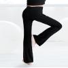Daydance Black Athletic Girls Flare Dance Pants for Ballet, Yoga, Gymnastics, Exercisse and Workout view 2