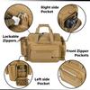 DBTAC Gun Case Bag Upgraded Specialist | Tactical 3+ Pistol Bag Firearm Shooting Case with Water Bottle Holder & Lockable Zippers for Shooting Range Outdoor Hunting (Brown) view 3